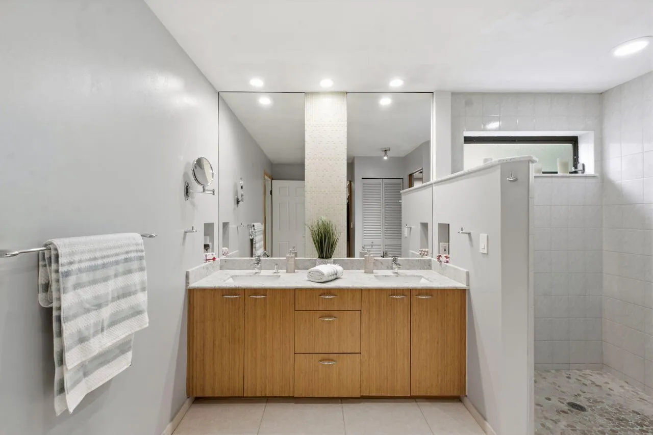 Primary bathroom double sink