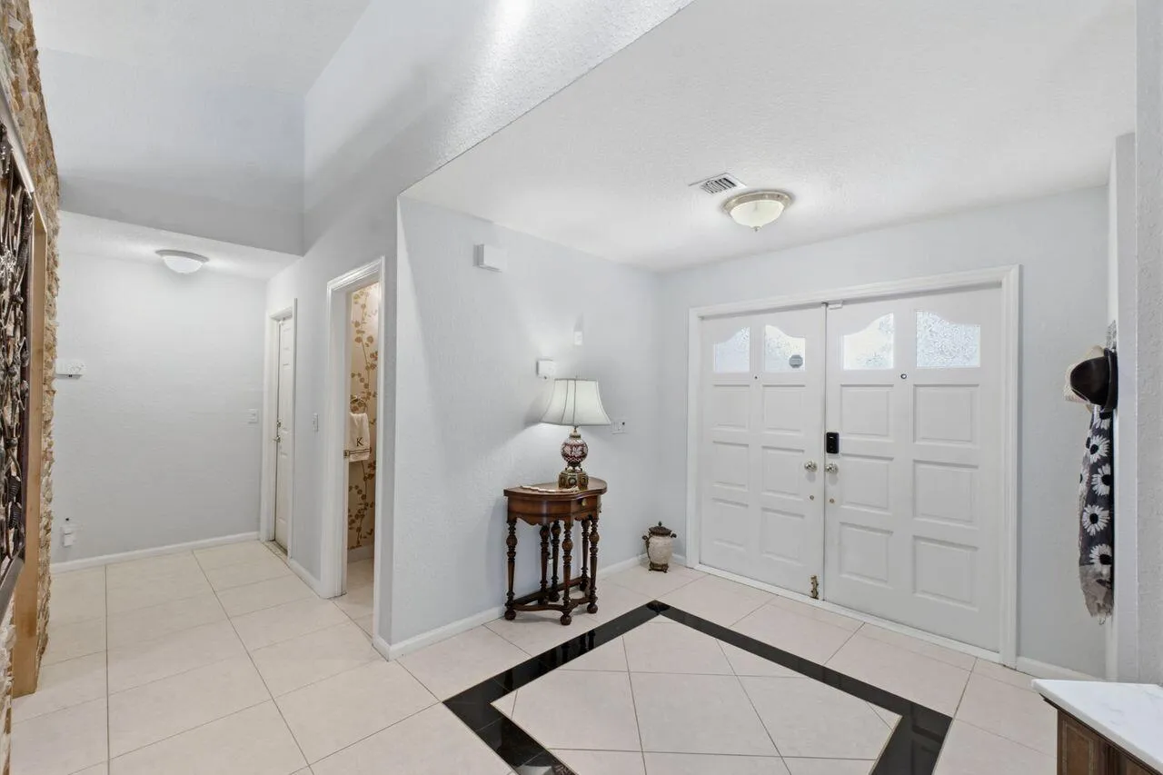 double door foyer entrance