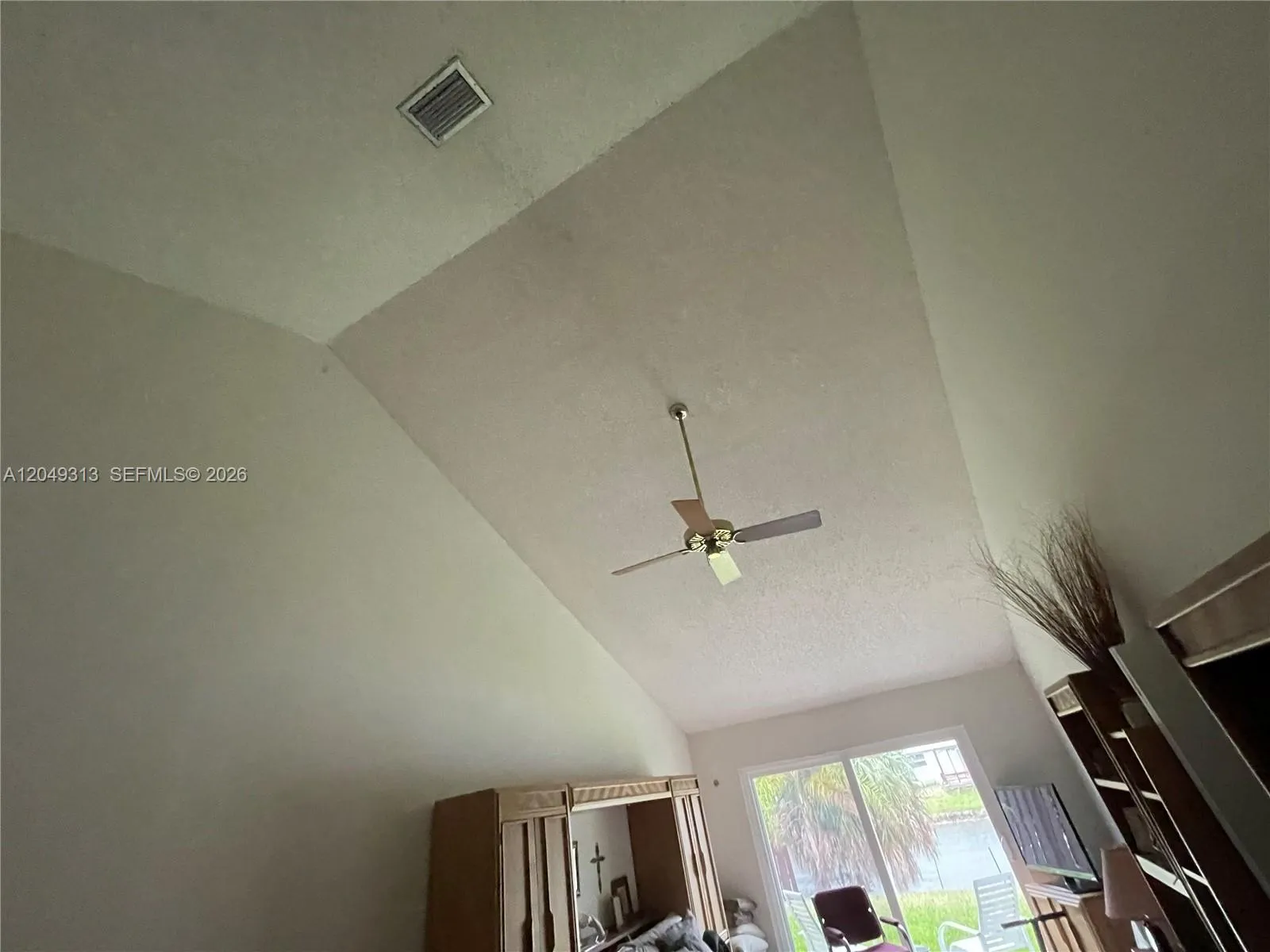 Master Bed Vaulted ceilings