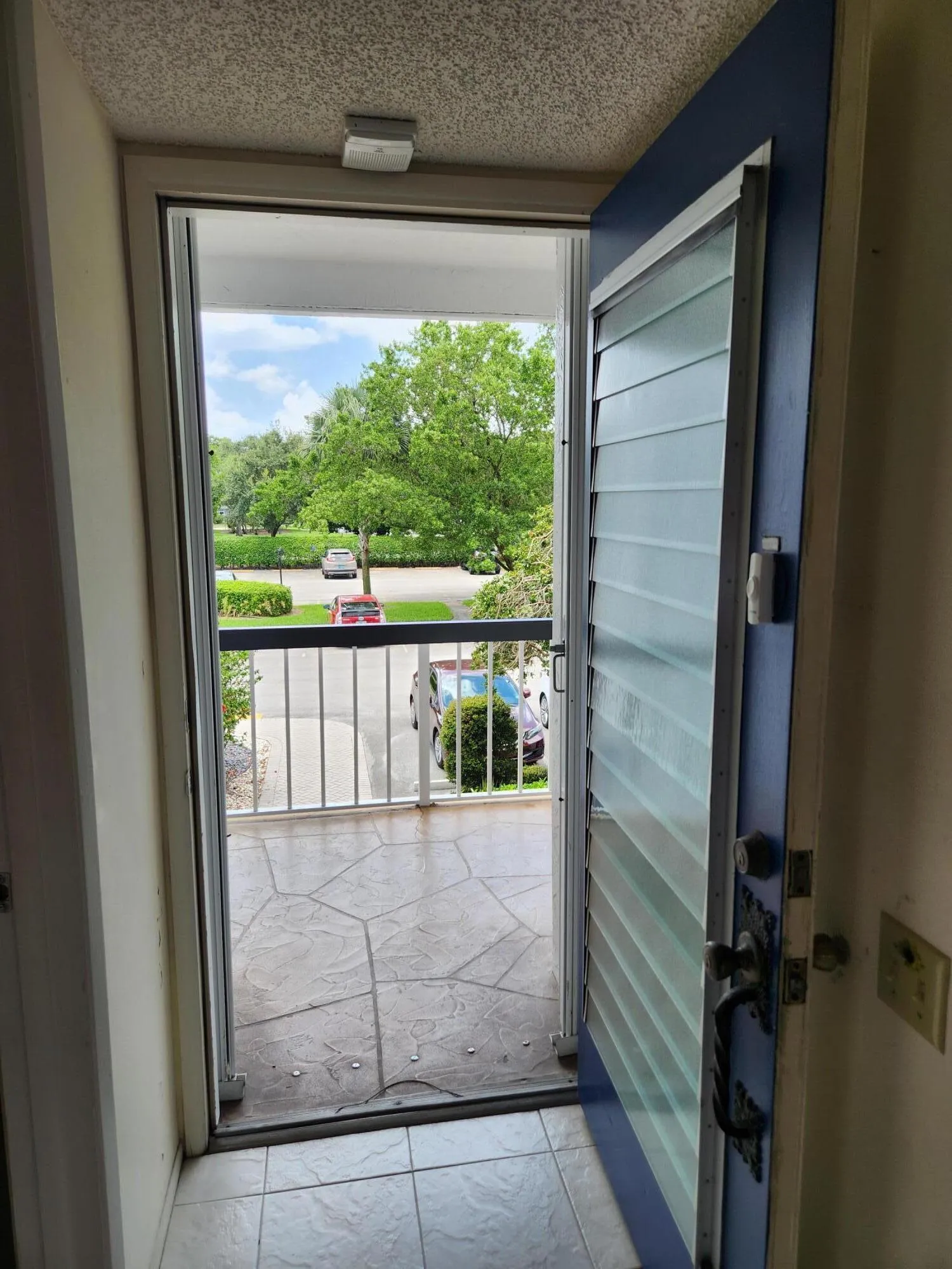Open Front Door View