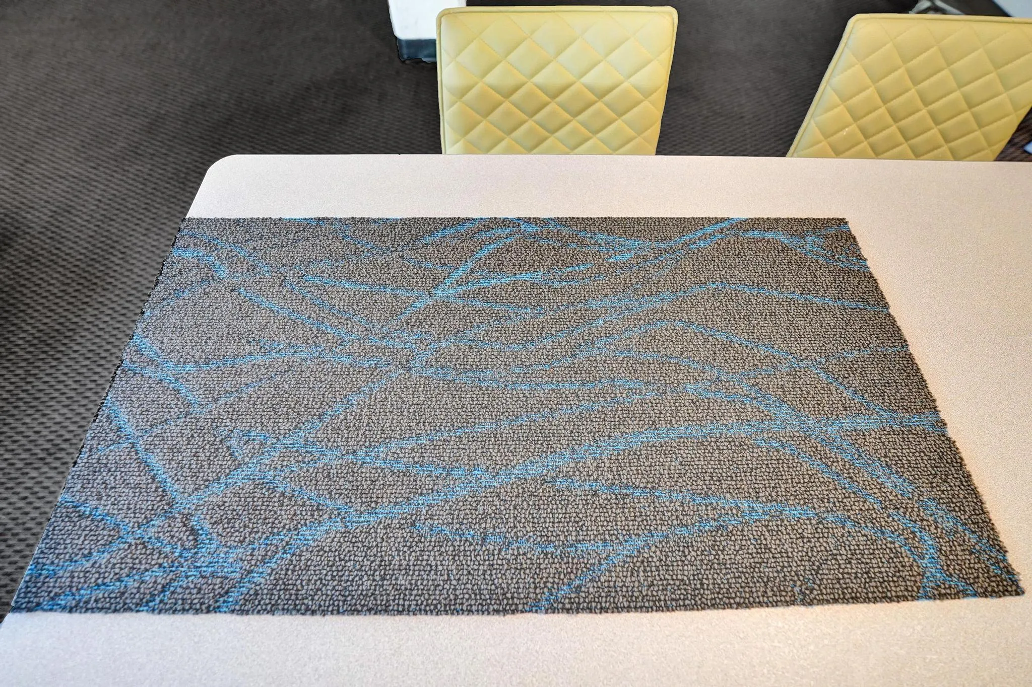 Stylish, new carpet planks are being installed now