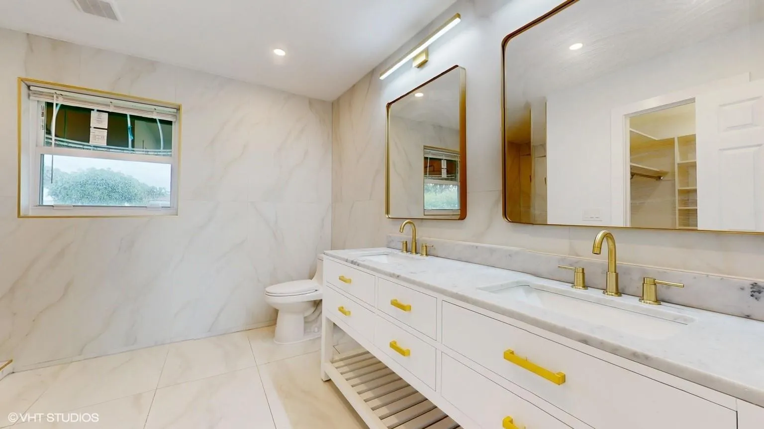 Ample and roomy master bathroom