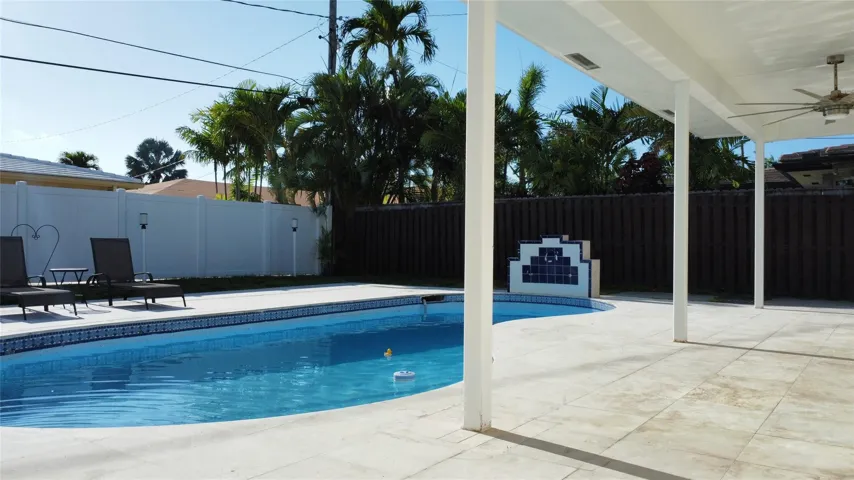Pool and covered patio