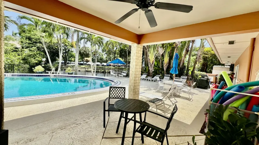 Community heated pool at the clubhouse
