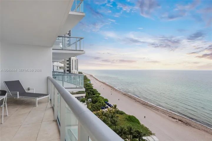 Southeast balcony with direct ocean views