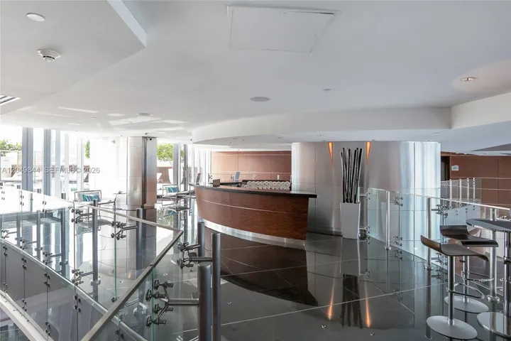 Spa-gym reception area