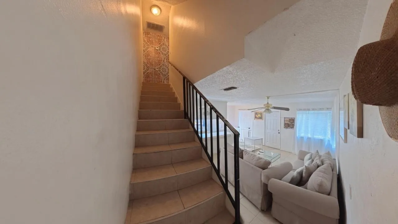 Stairs in living room