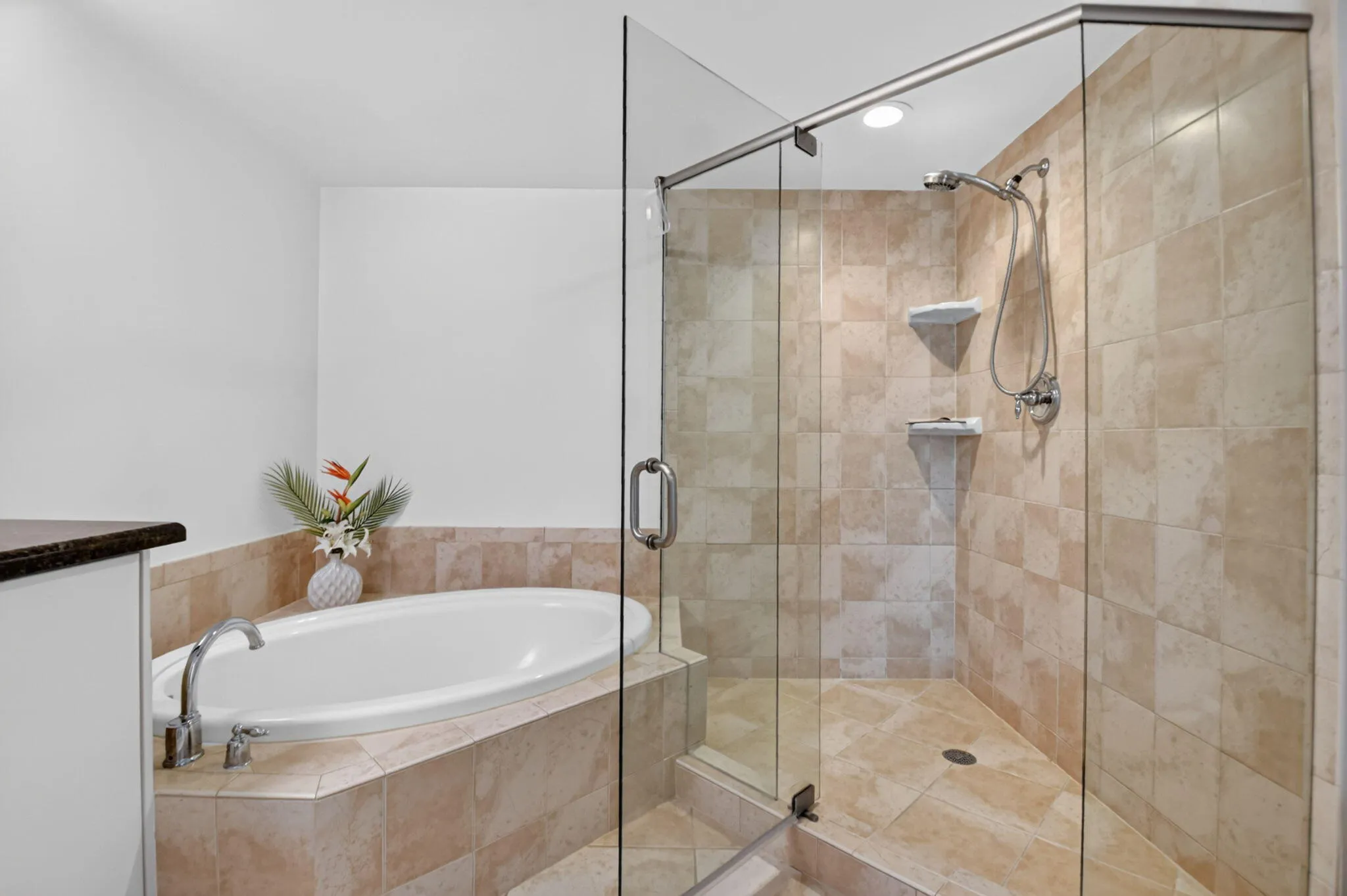 Roomy Primary Bathroom, Walk-In Shower