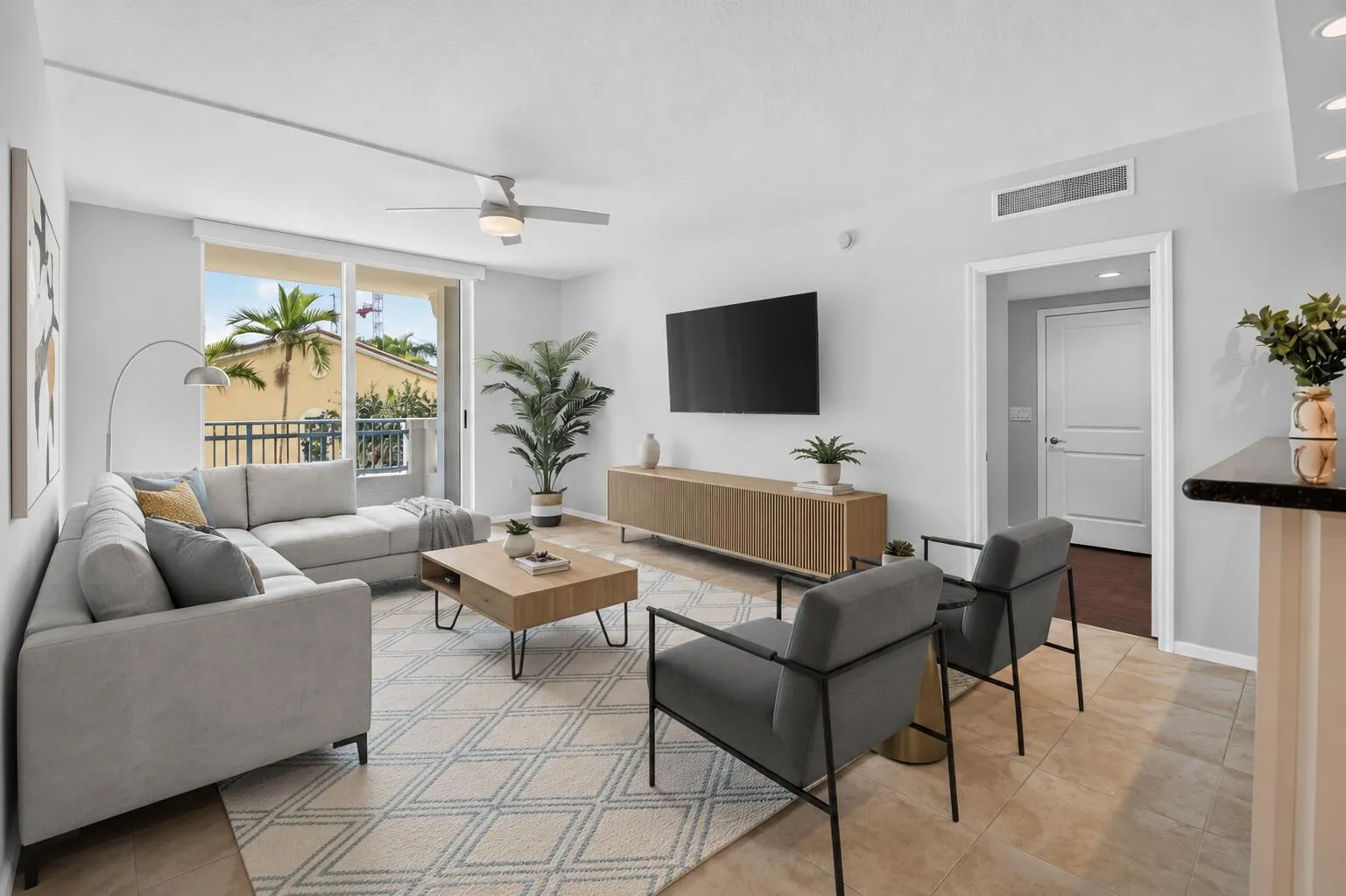 Virtually Staged Living Area