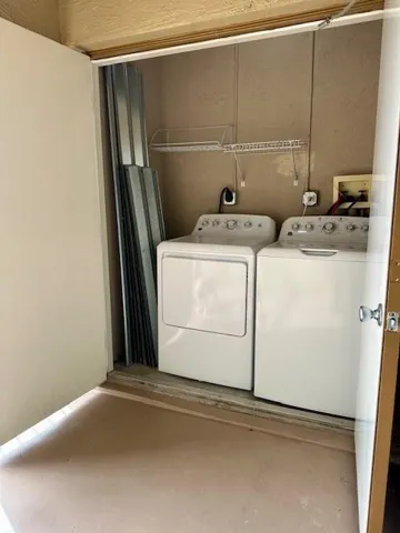 Washer & Dryer Inside the unit