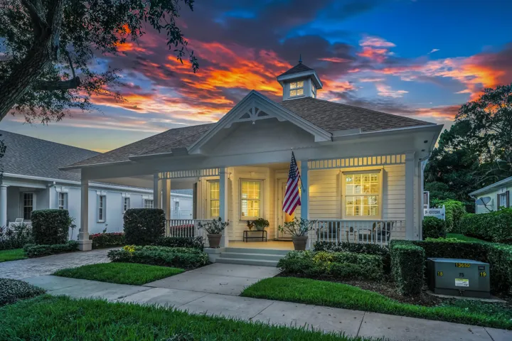 Twilight Front Elevation