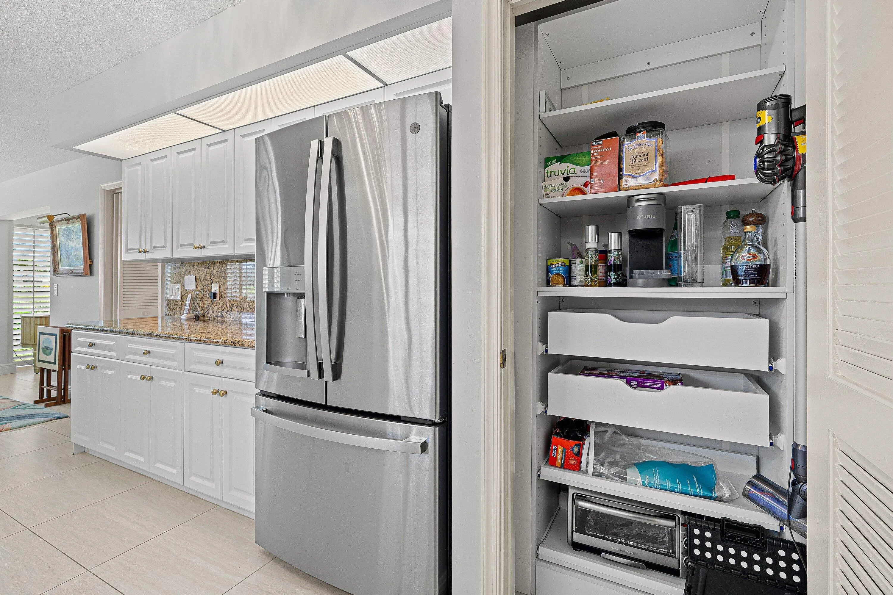 Built-in Pantry off kitchen