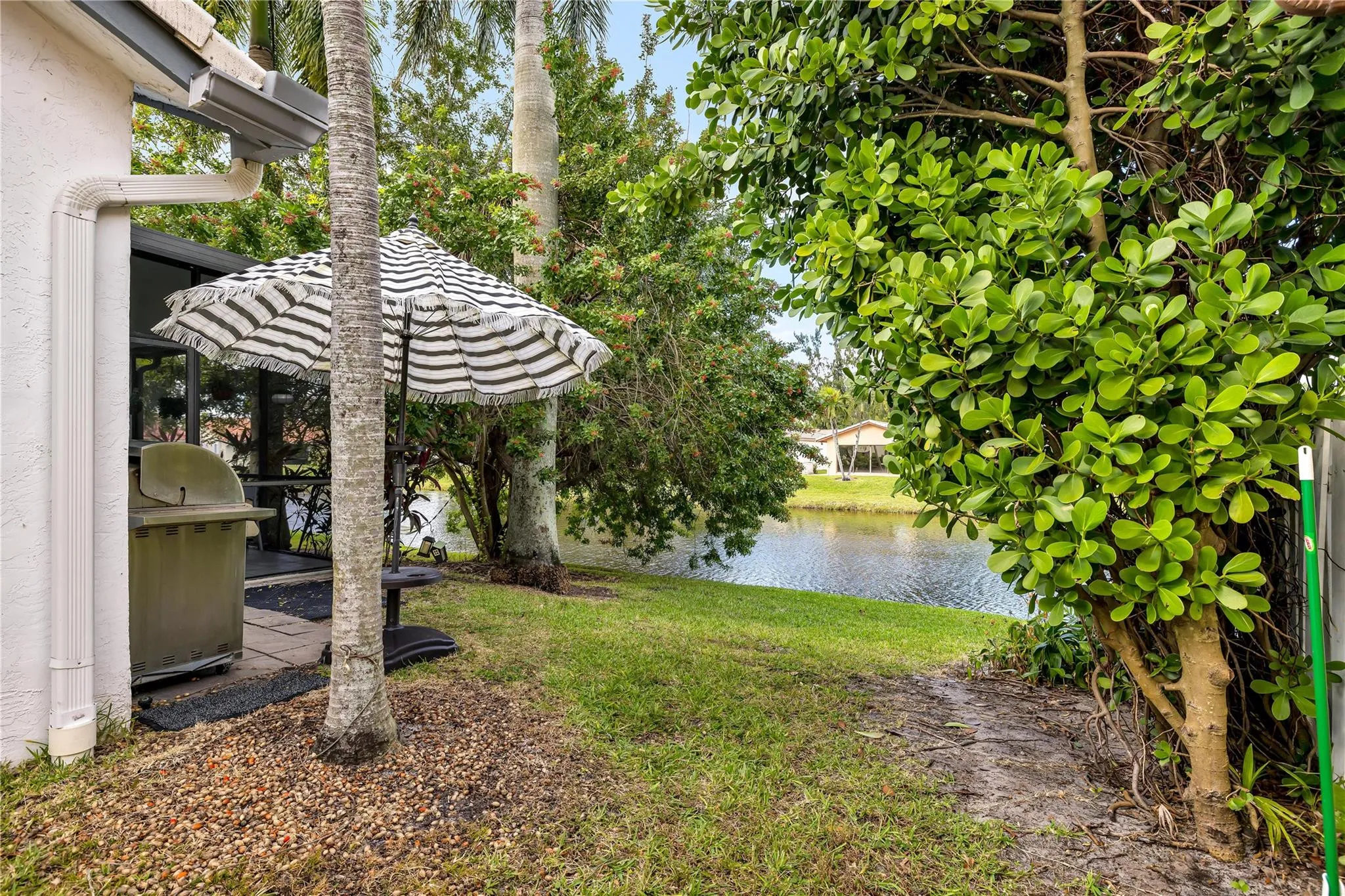 Side yard of home