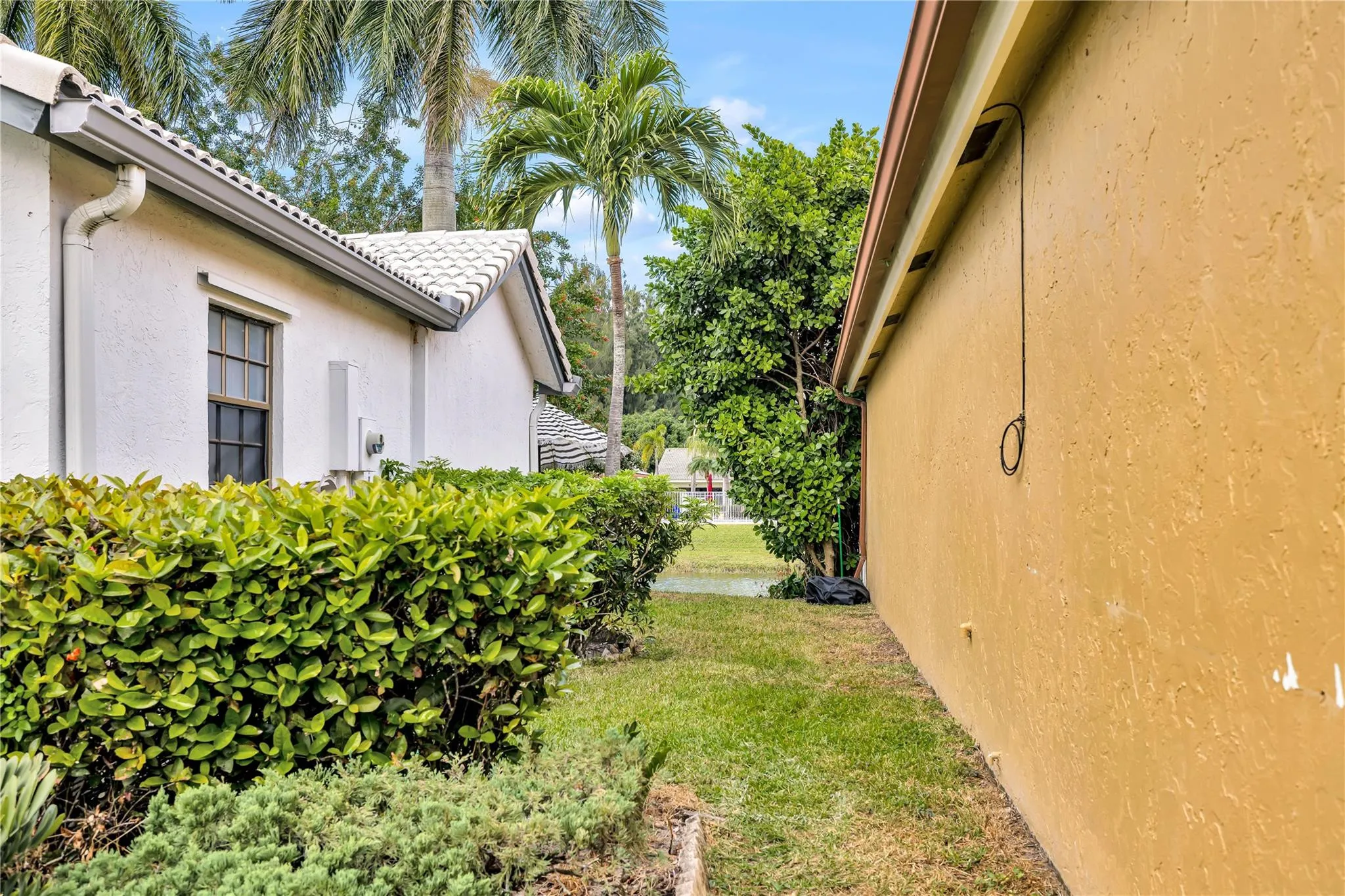 Side yard of Home