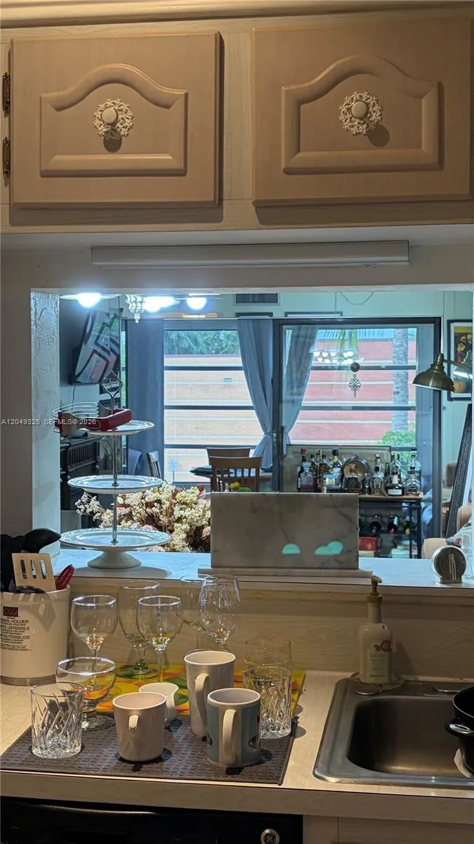 Window to dining and family room