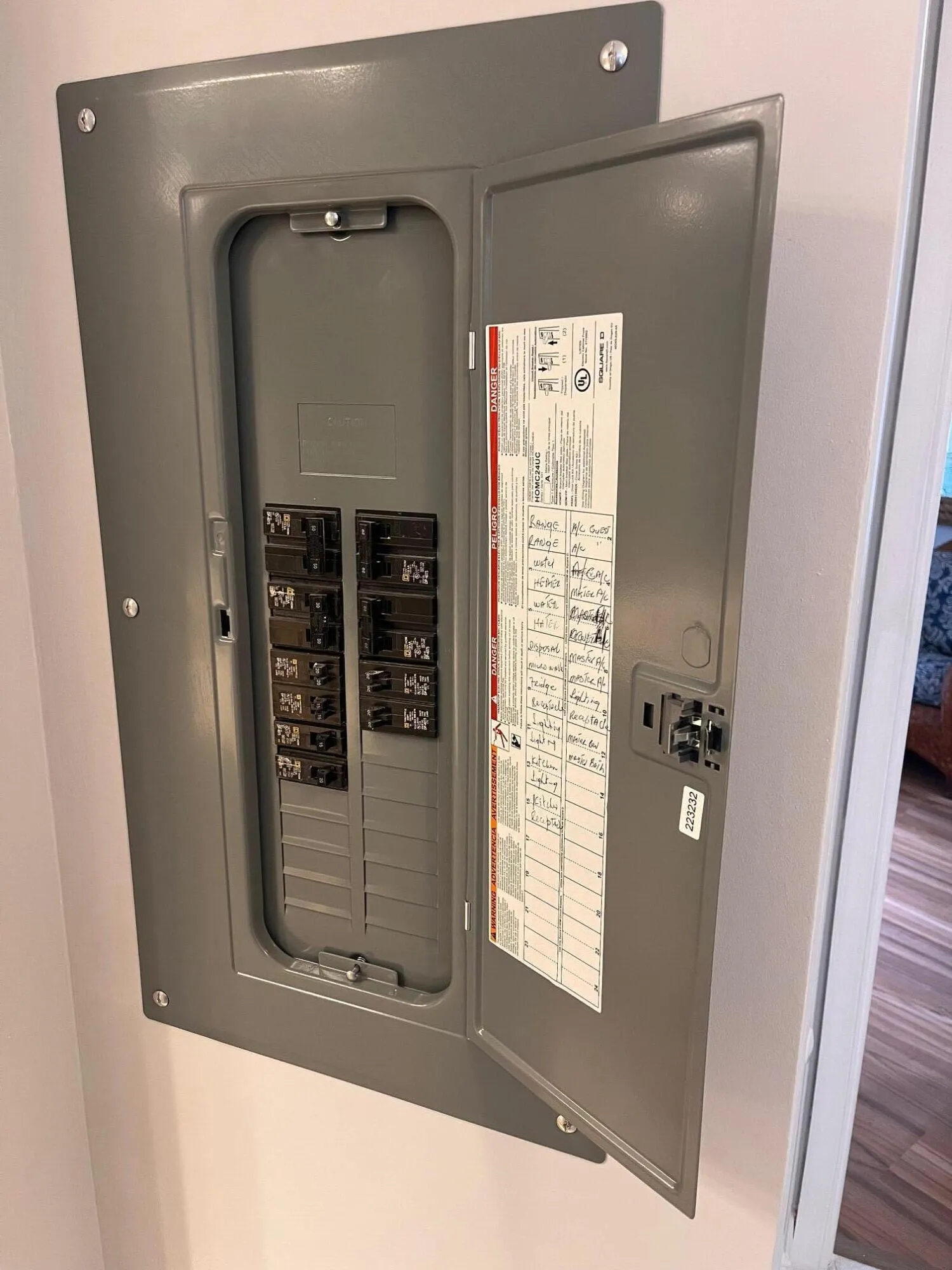 New electric panel