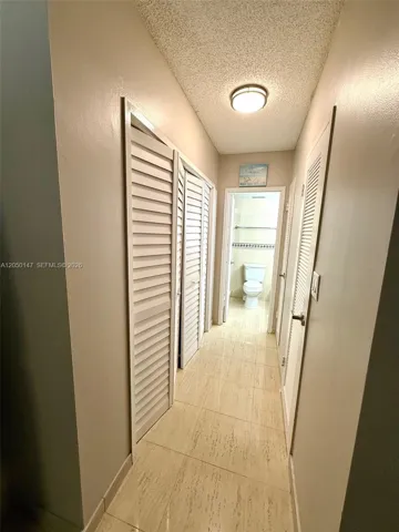 Master hallway to bathroom and closets