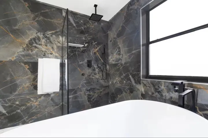 Master shower