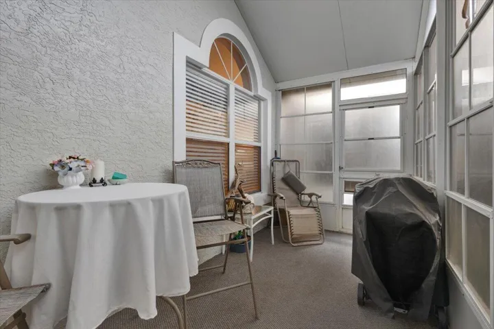 enclosed back patio