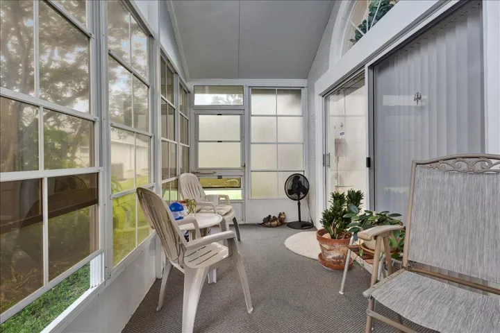 Enclosed back patio