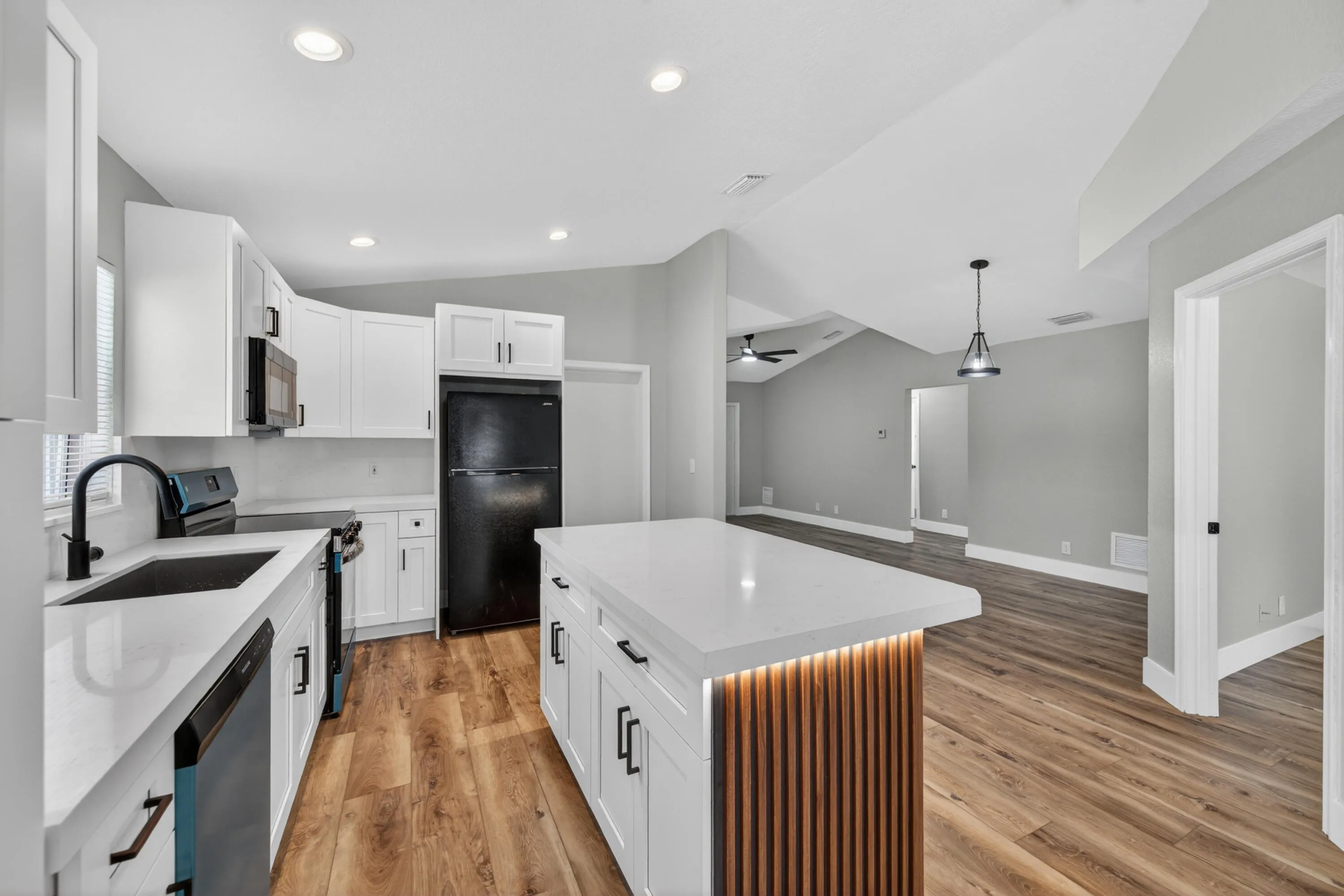 Open kitchen and dining area designed for comfortable everyday living