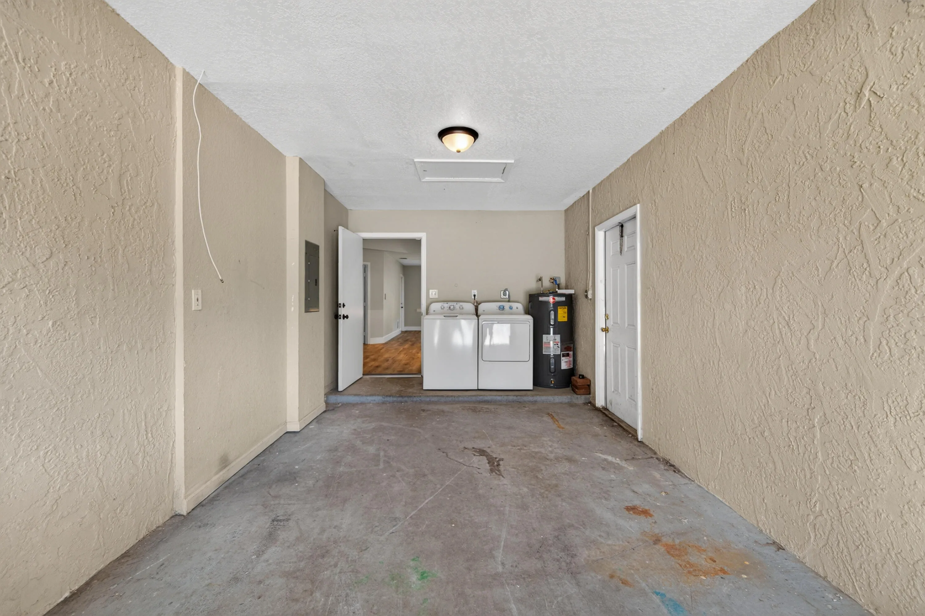 Utility and laundry area with extra storage potential
