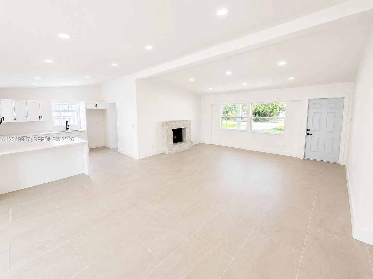 Entrance and family room