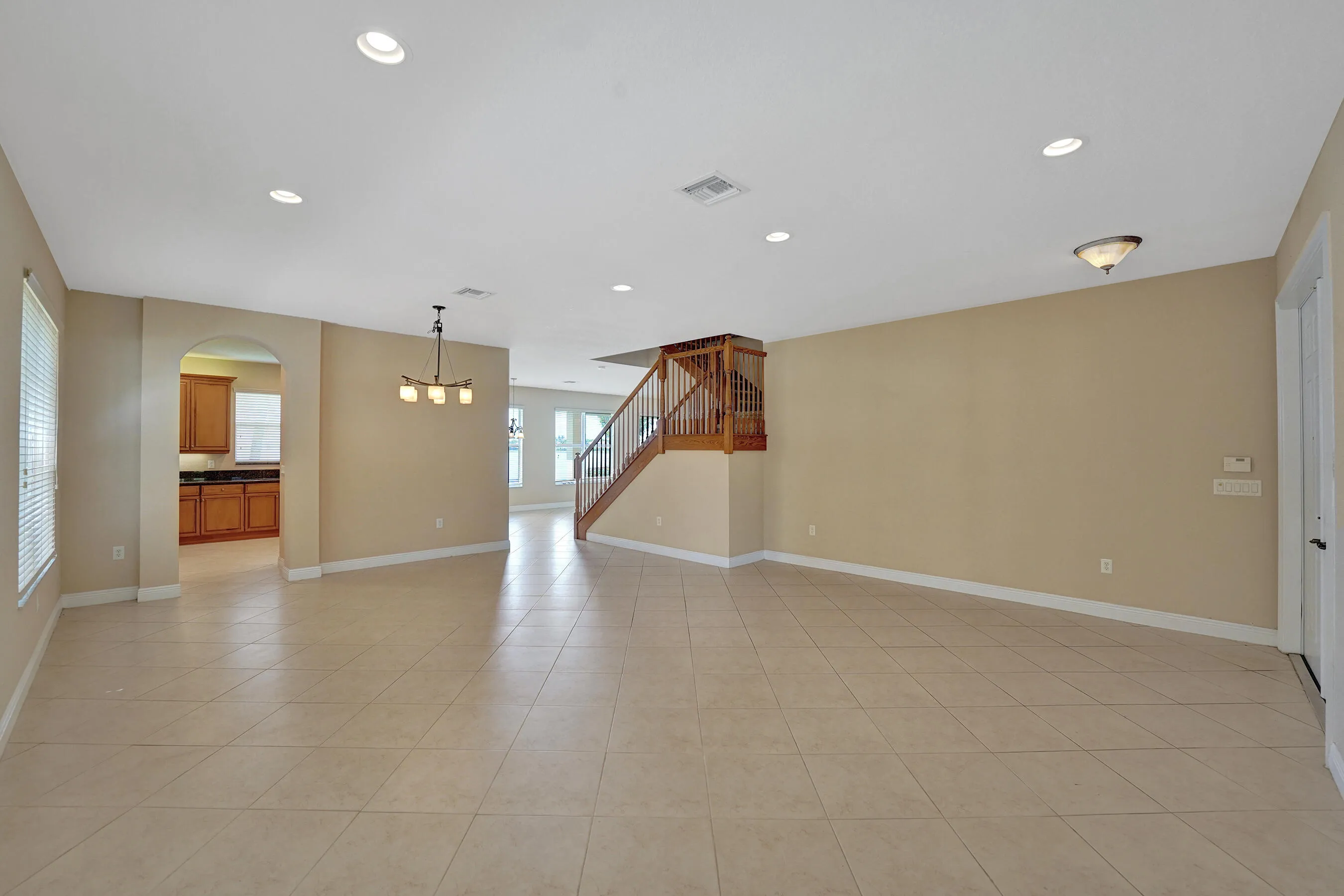 Open concept living/dining room