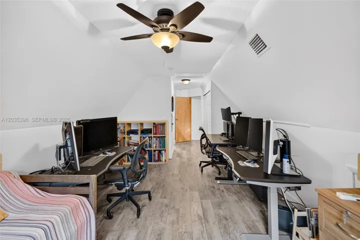 Upstairs Bedroom, currently being used as an office / guest room, with Mini Split HVAC