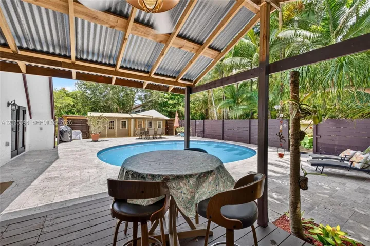 Covered patio area for your outdoor meals
