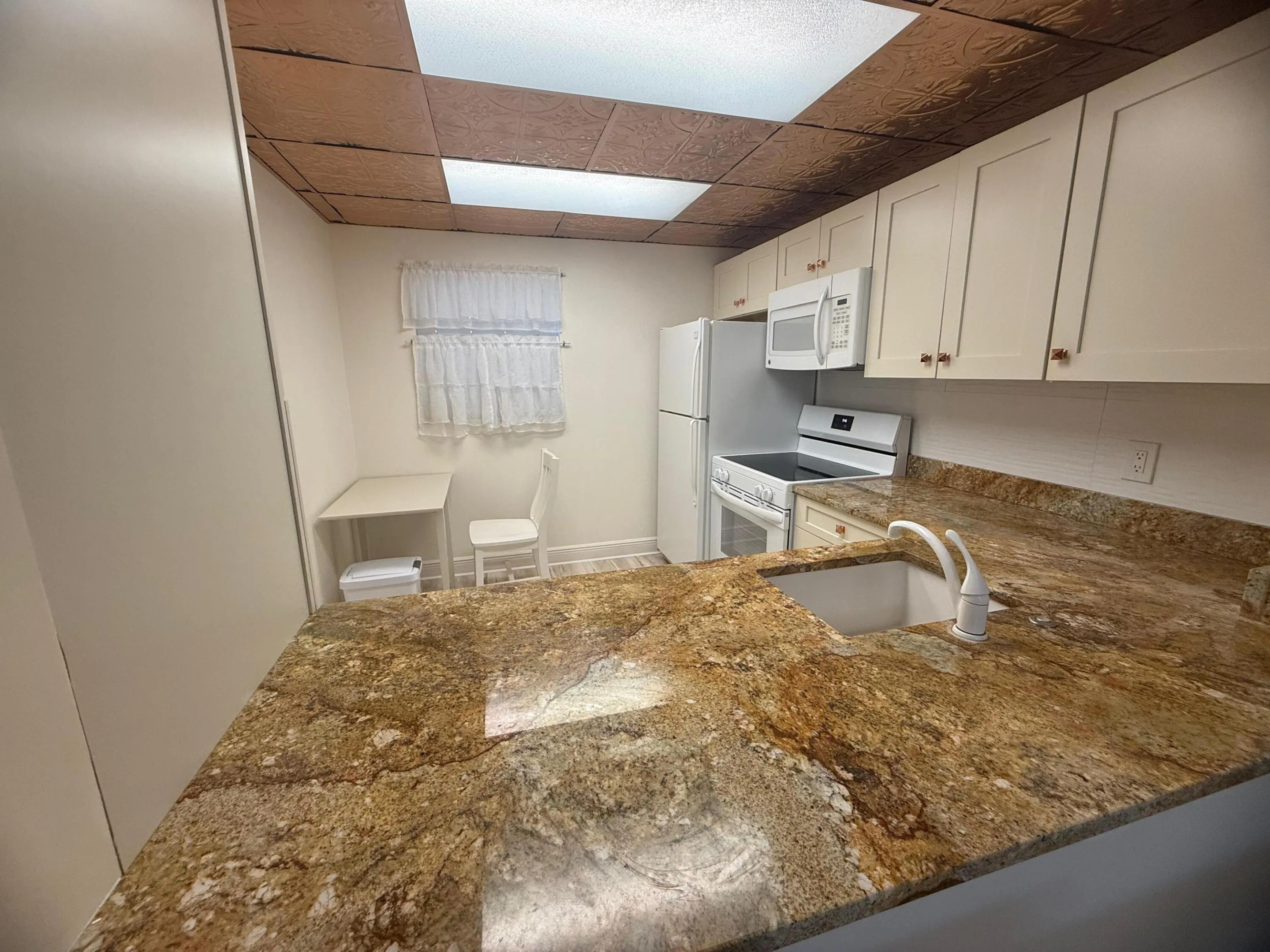 Granite countertops with an undermount sink