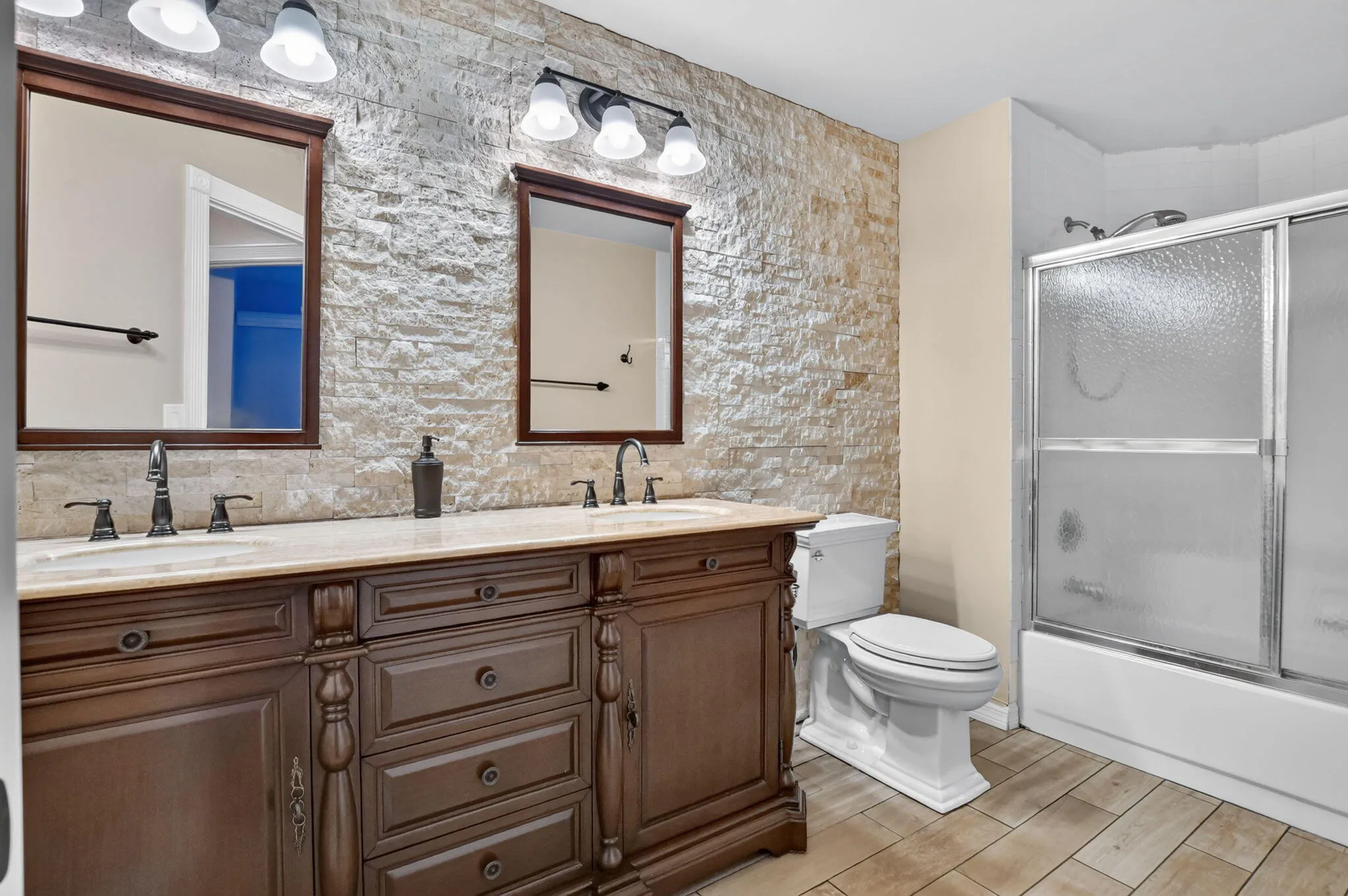 Custom guest bathroom