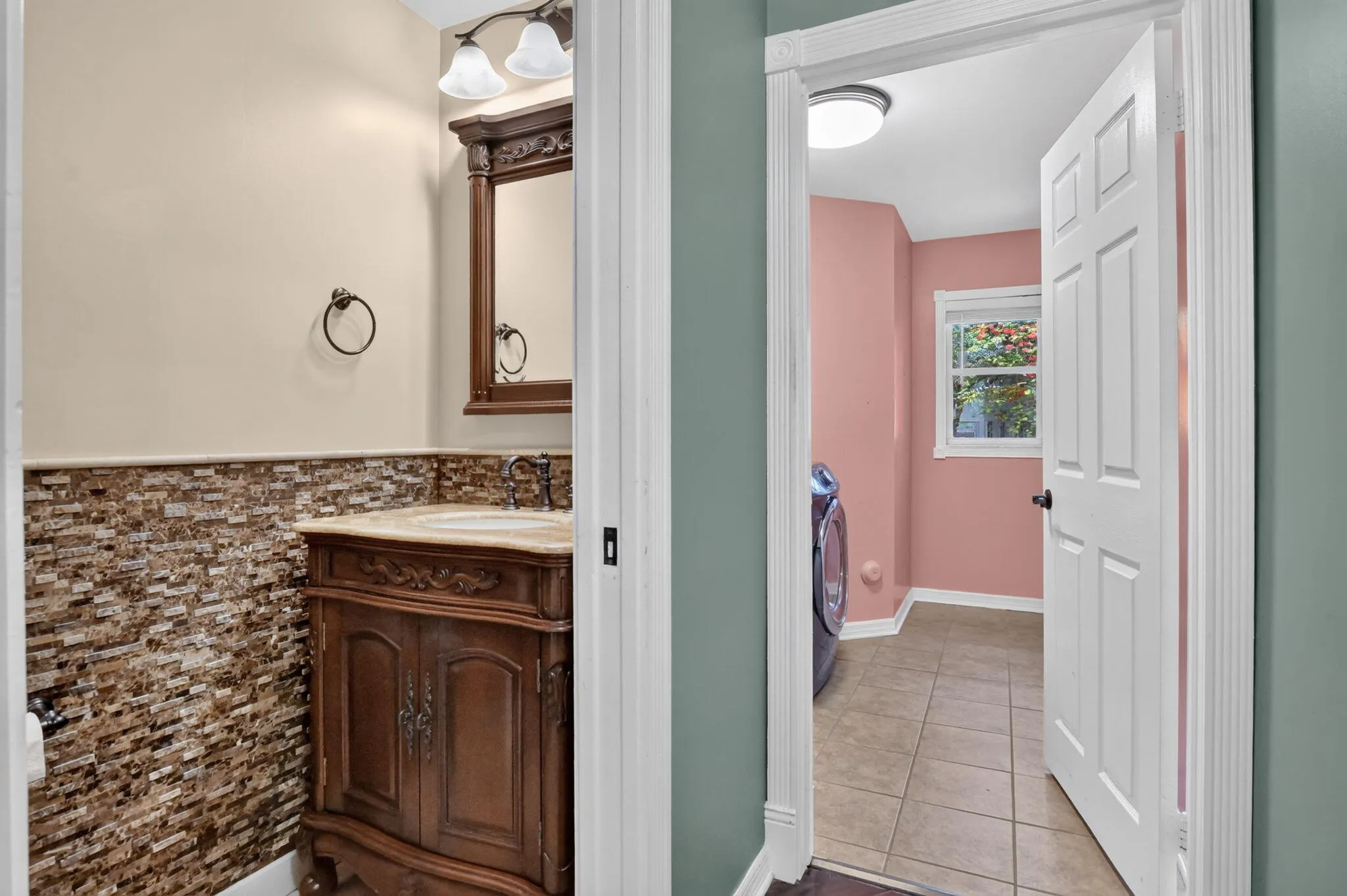 guest powder room downstairs