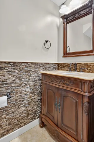 downstairs restroom