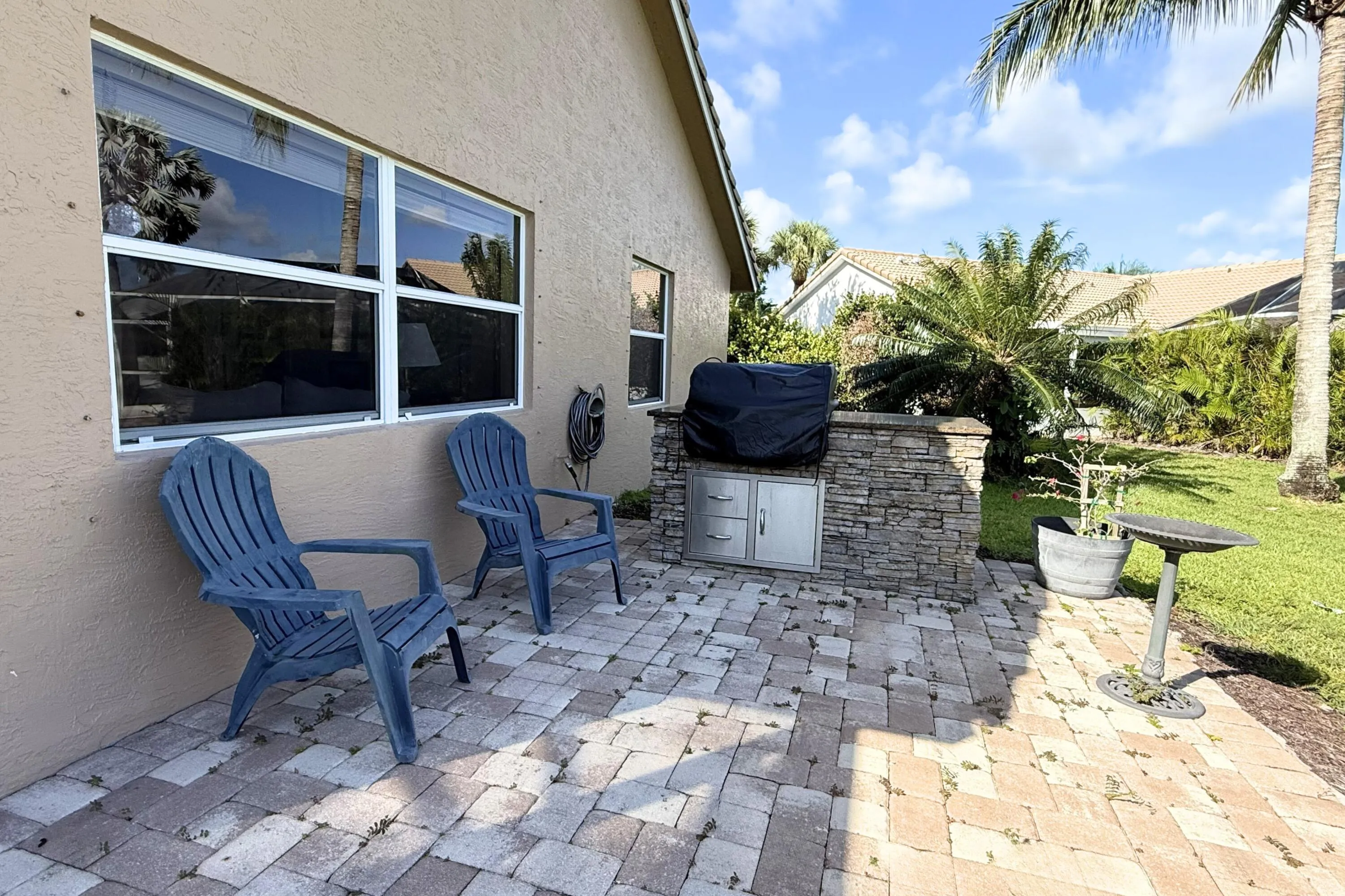 Outdoor grill area
