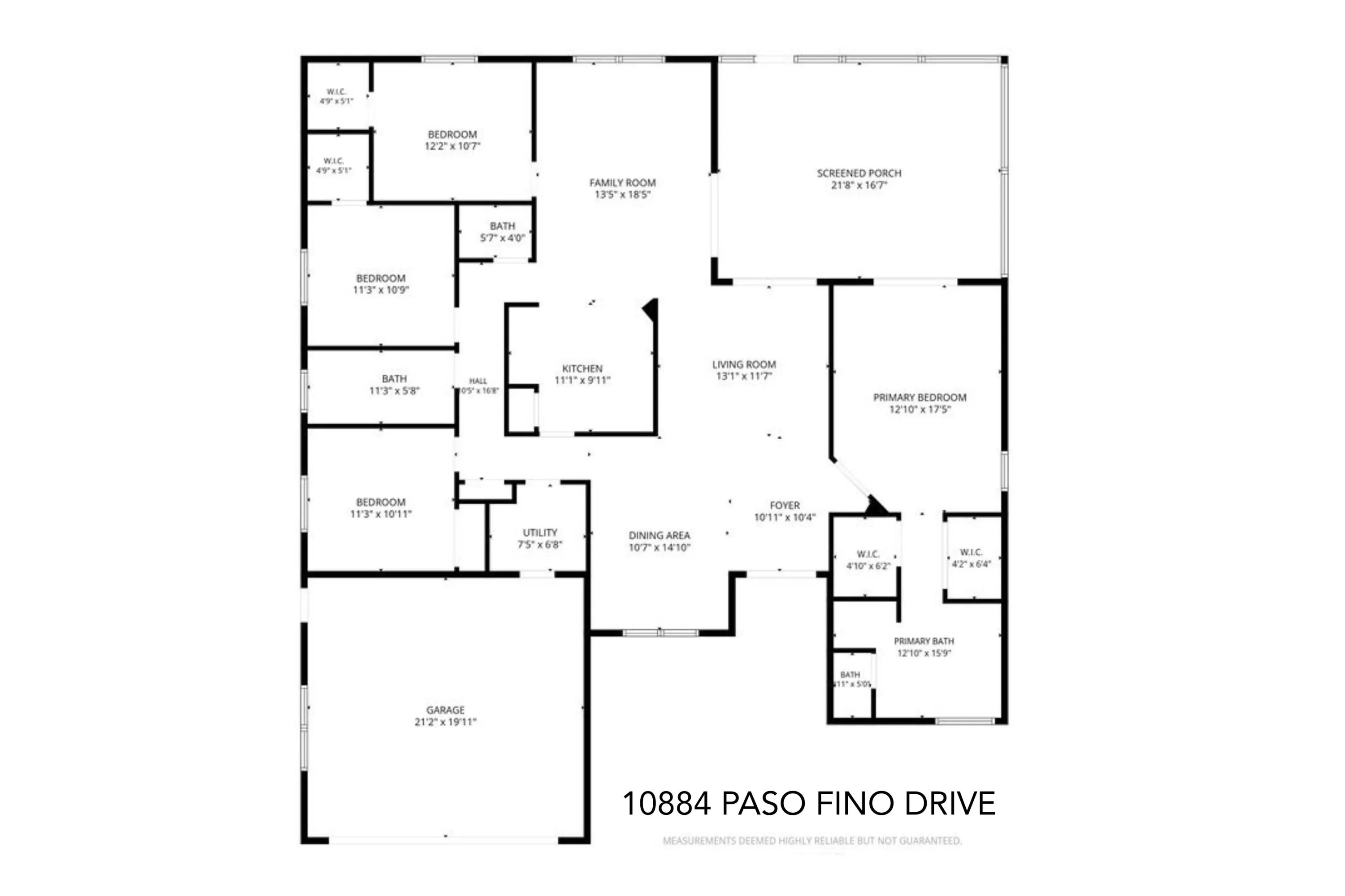See documents tab for printable PDF floor plan!