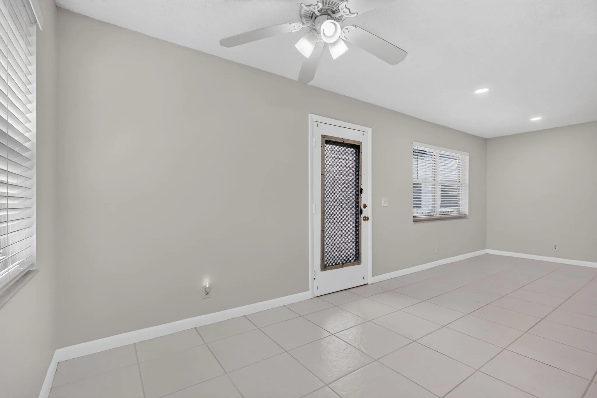 Front door from kitchen