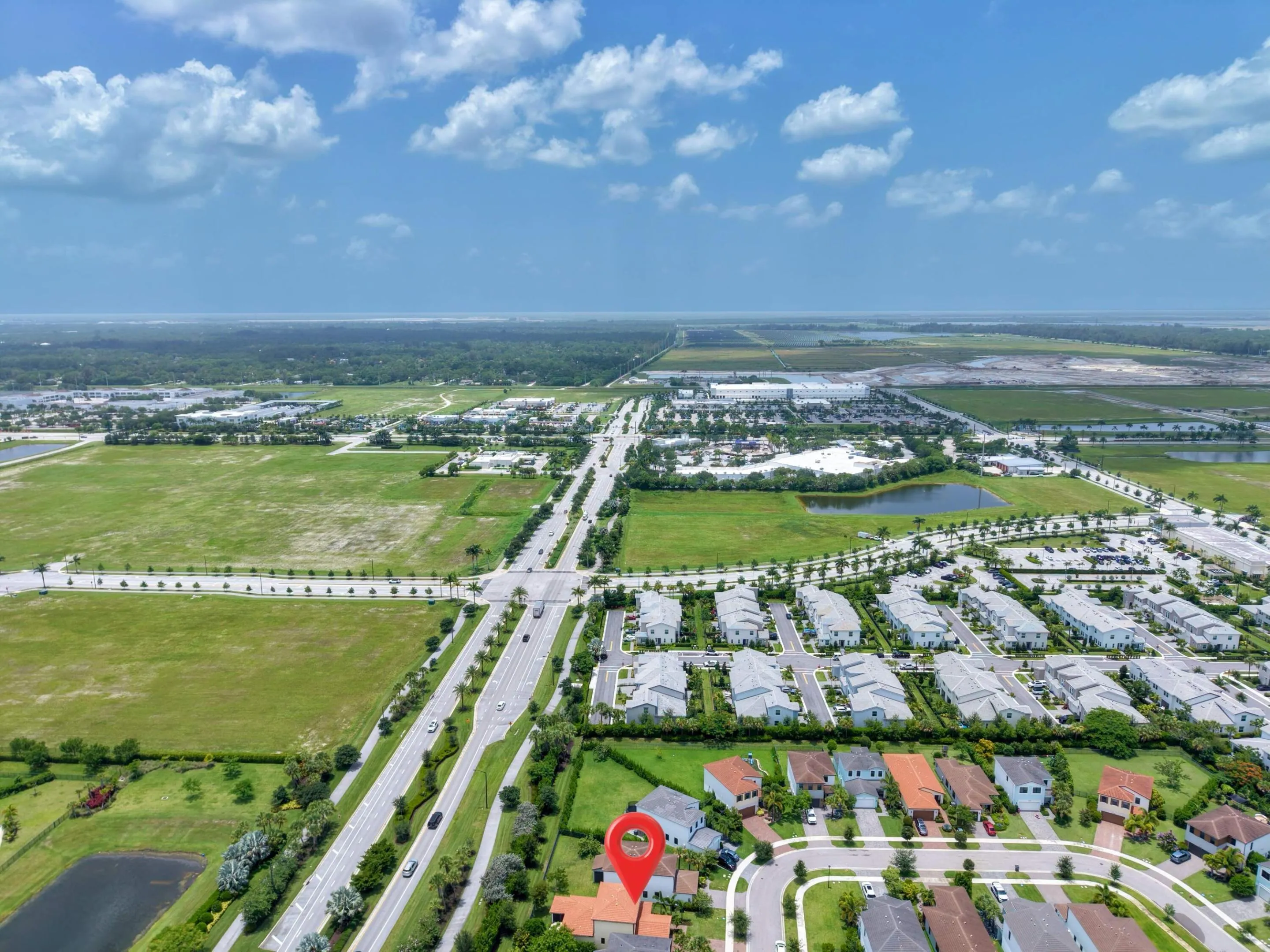 Panoramic to West