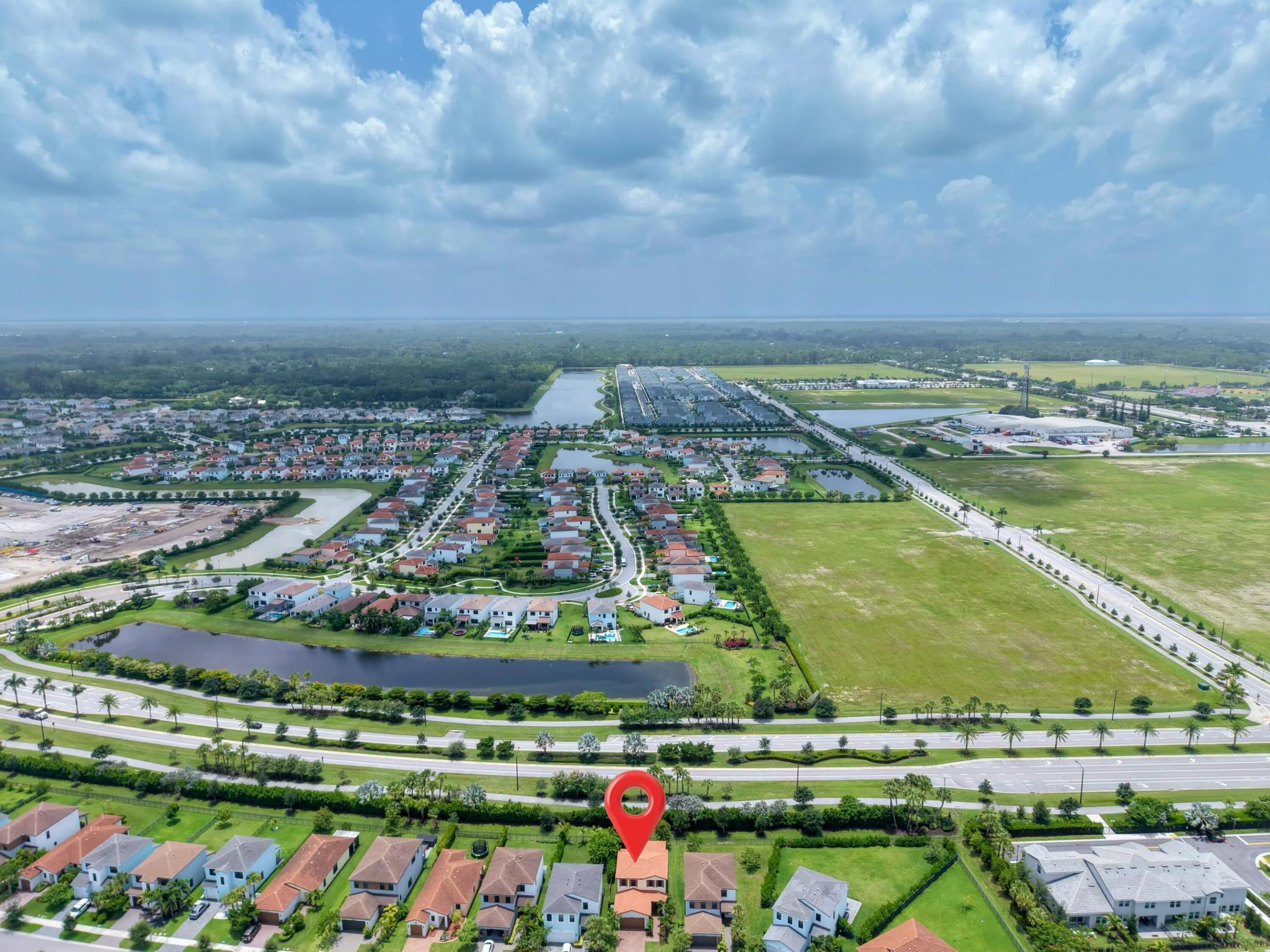 Panoramic to South