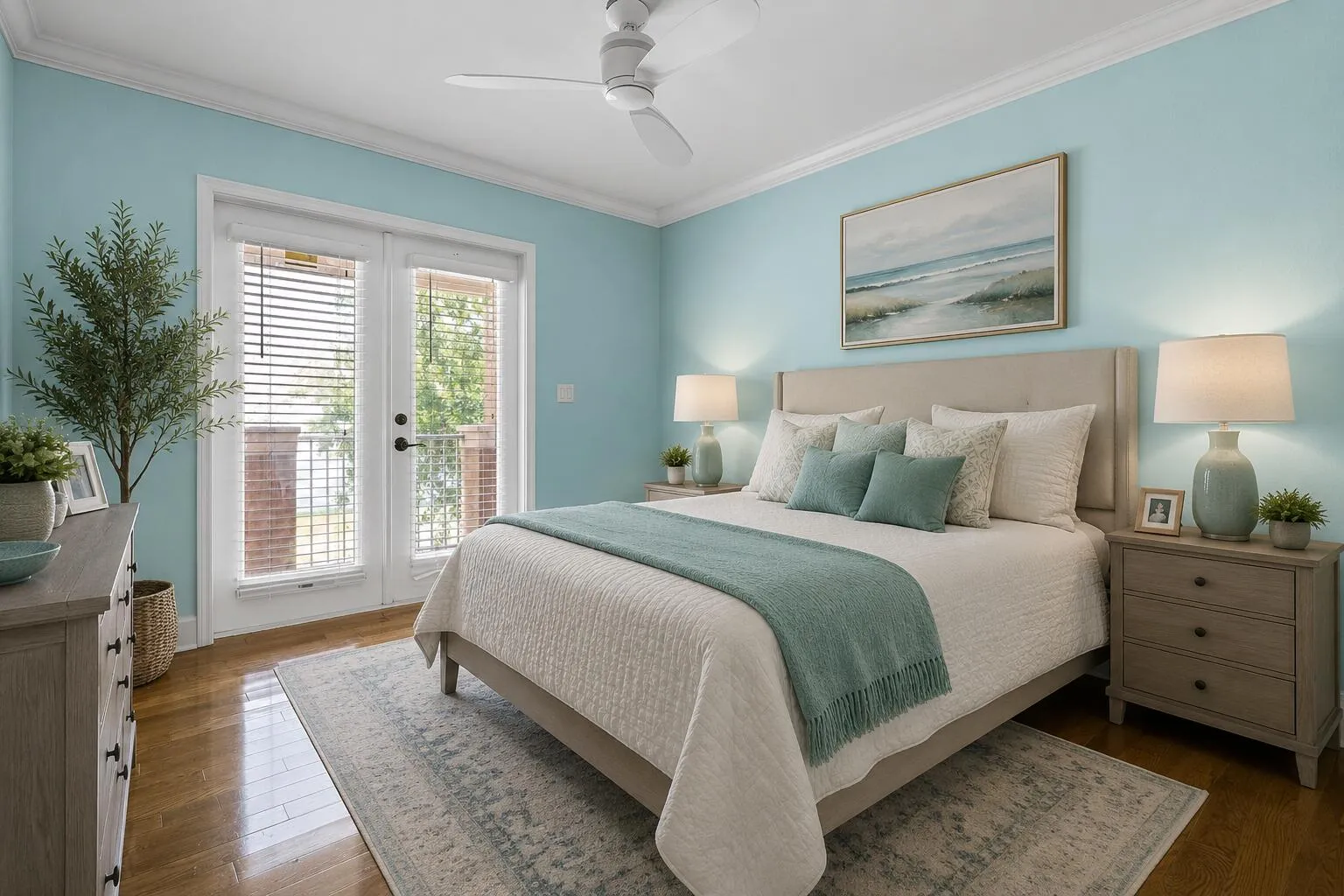 3rd bedroom staged
