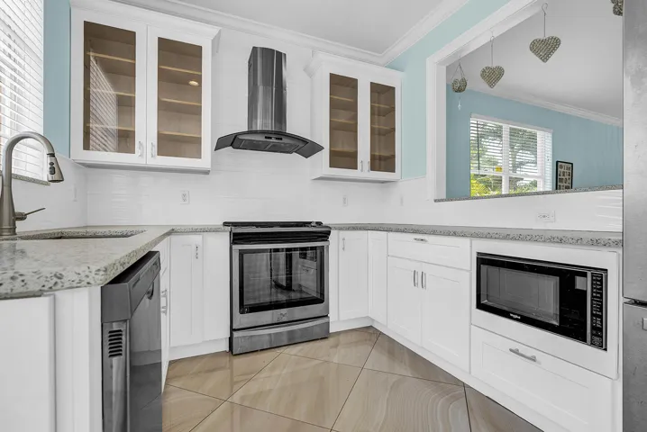 kitchen with stainless steel appliances