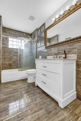 Guest bath upstairs off the bedrooms