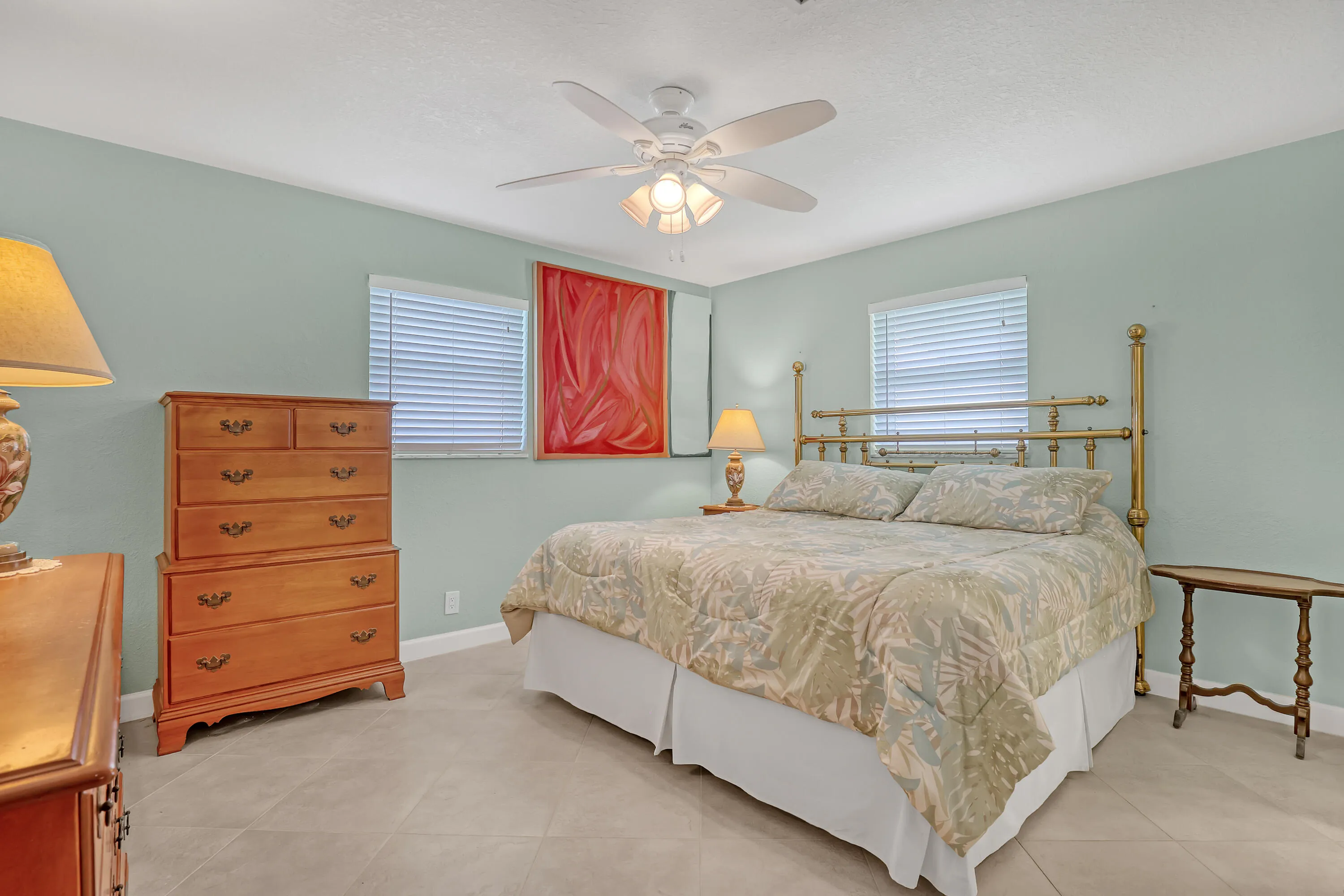 Spacious bright and airy master bedroom with adjoining master bath.