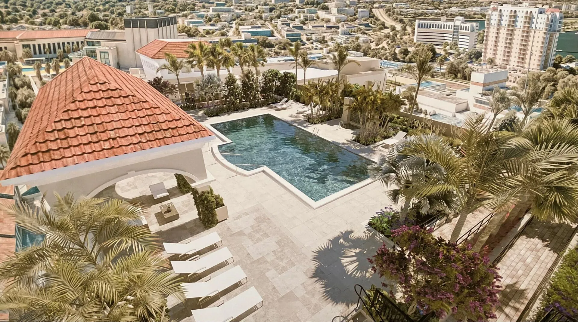 Renovated Rooftop Pool
