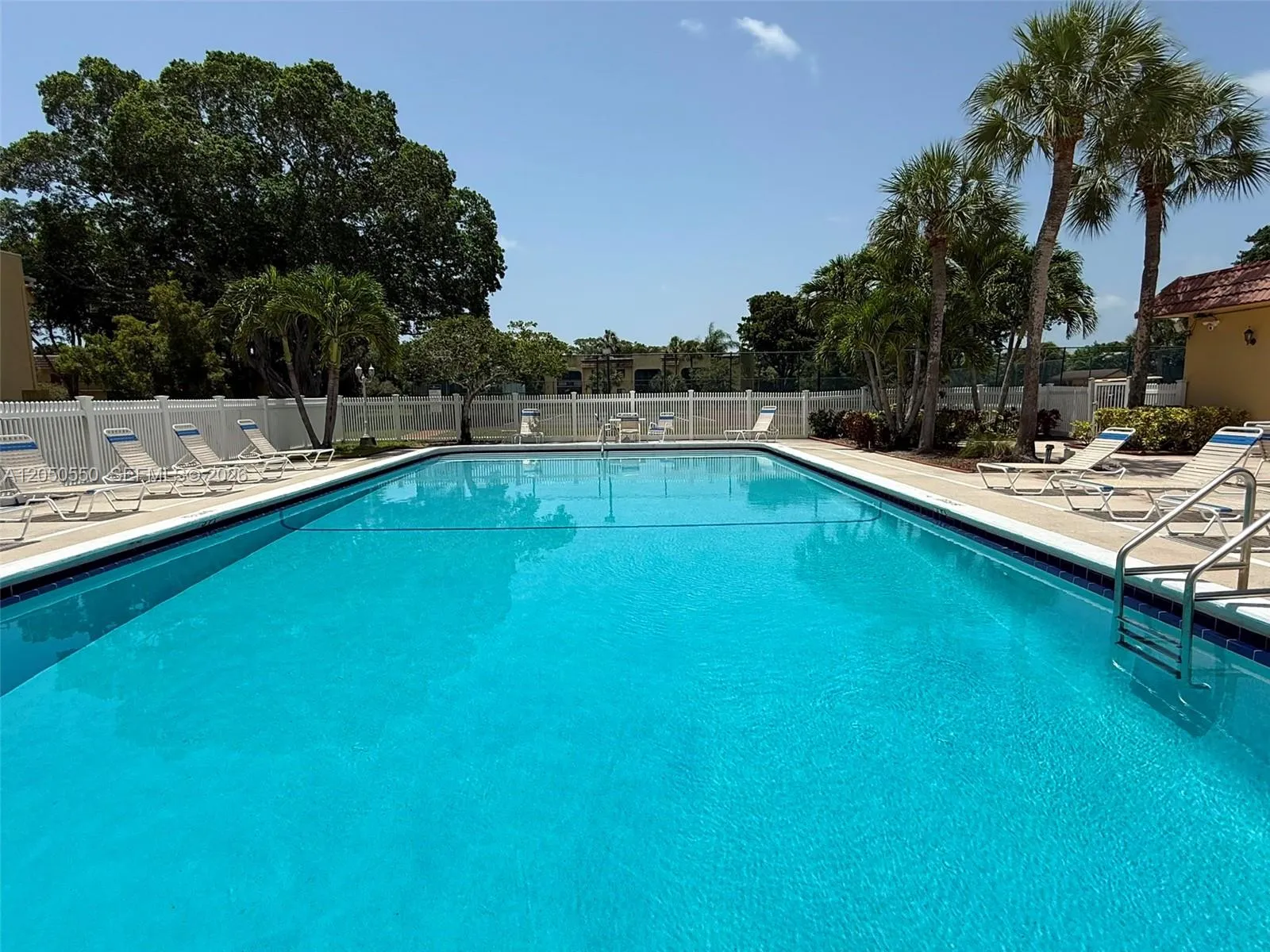 Pool beside the building