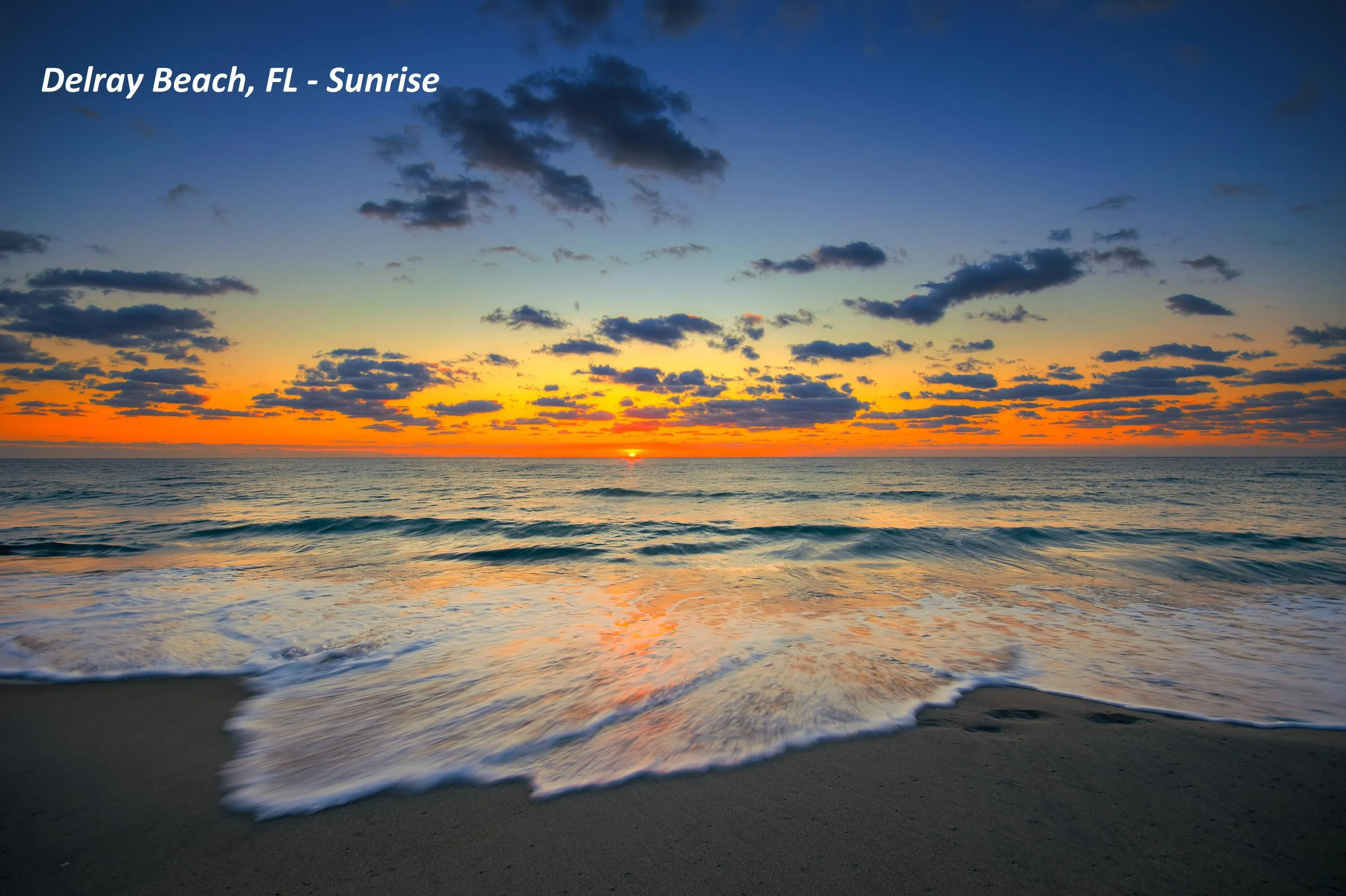 Delray Beach, FL Sunrise TEXT