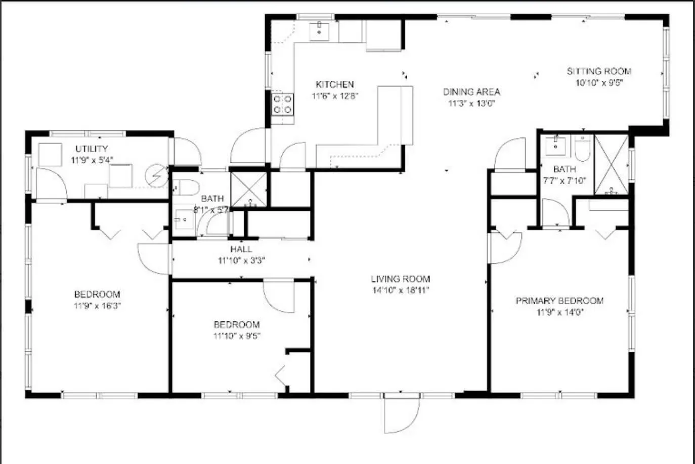 Estimated Floorplan 233 Lake Terrace