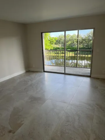 Living room w lake view