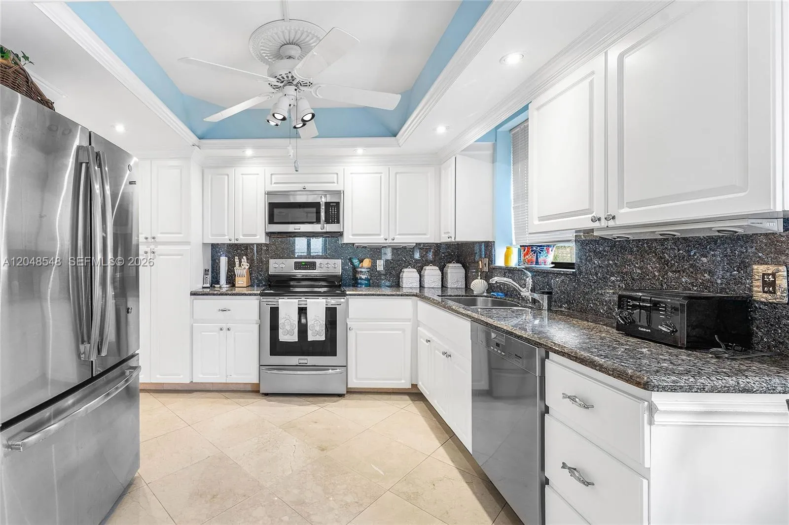Larage kitchen with stainless appliances