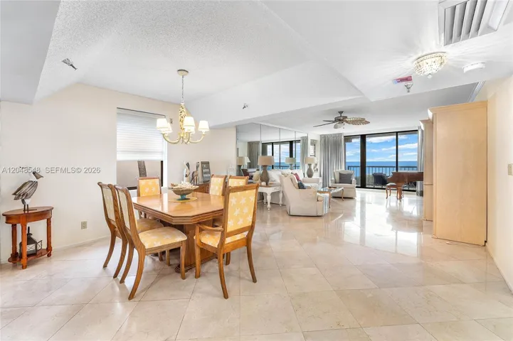 Open dining with fabulous views
